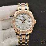 Rolex Day-Date Special Edition Watch Two Tone Rose Gold 36mm